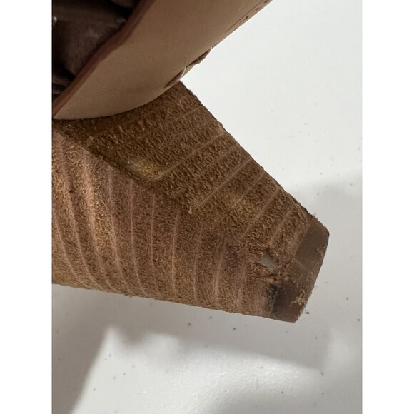 Vince Camuto Women’s Evel Taupe Leather Caged Gladiator Open Toe Sandals Size 6 - Picture 8 of 11